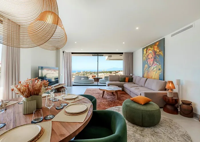 Villa Vida - Luxury Panorama Seaview Penthouse In Organic-Boho Design With Pool, Gym, Spa