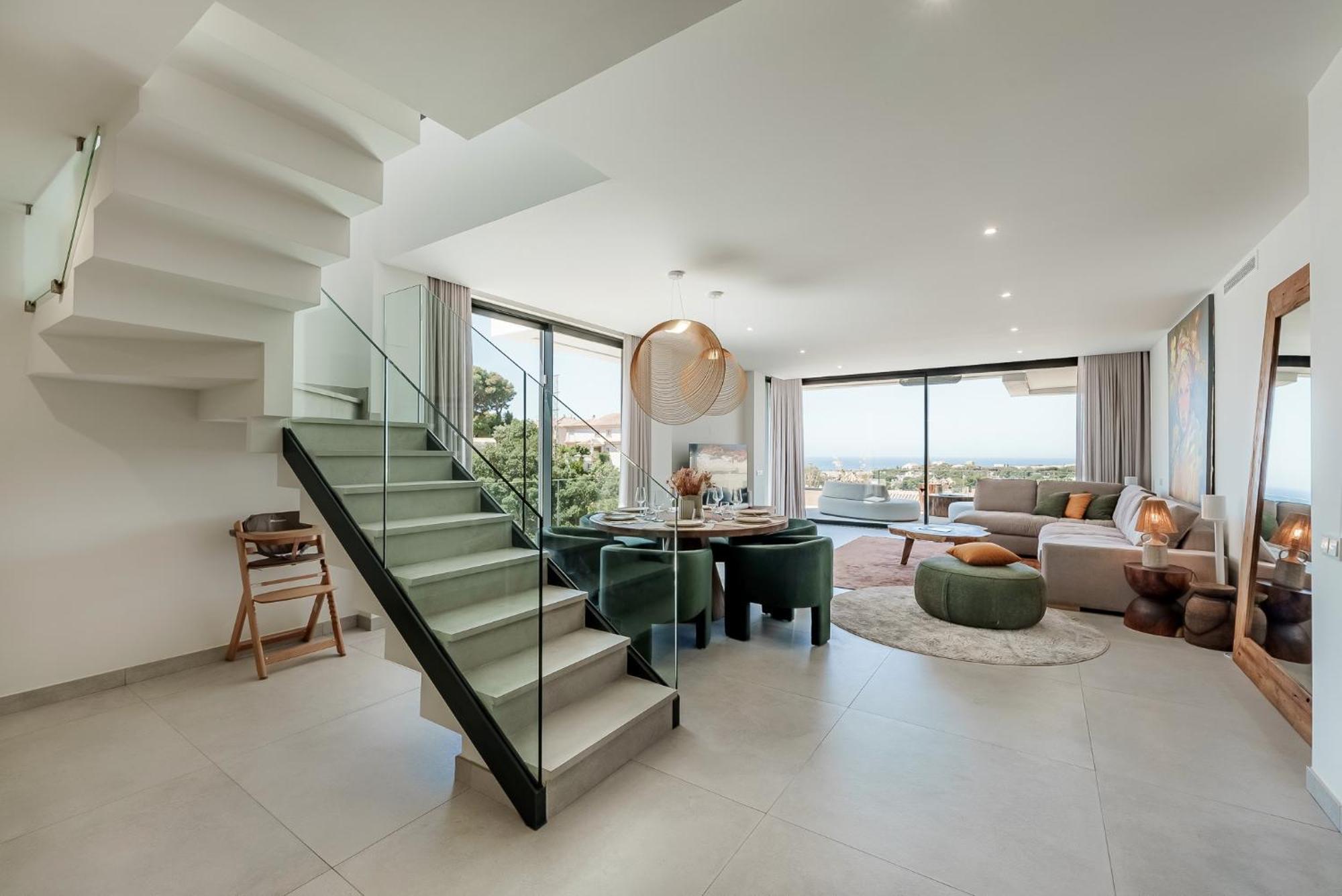 Vida - Luxury Panorama Seaview Penthouse In Organic-boho Design With Pool, Gym, Marbella