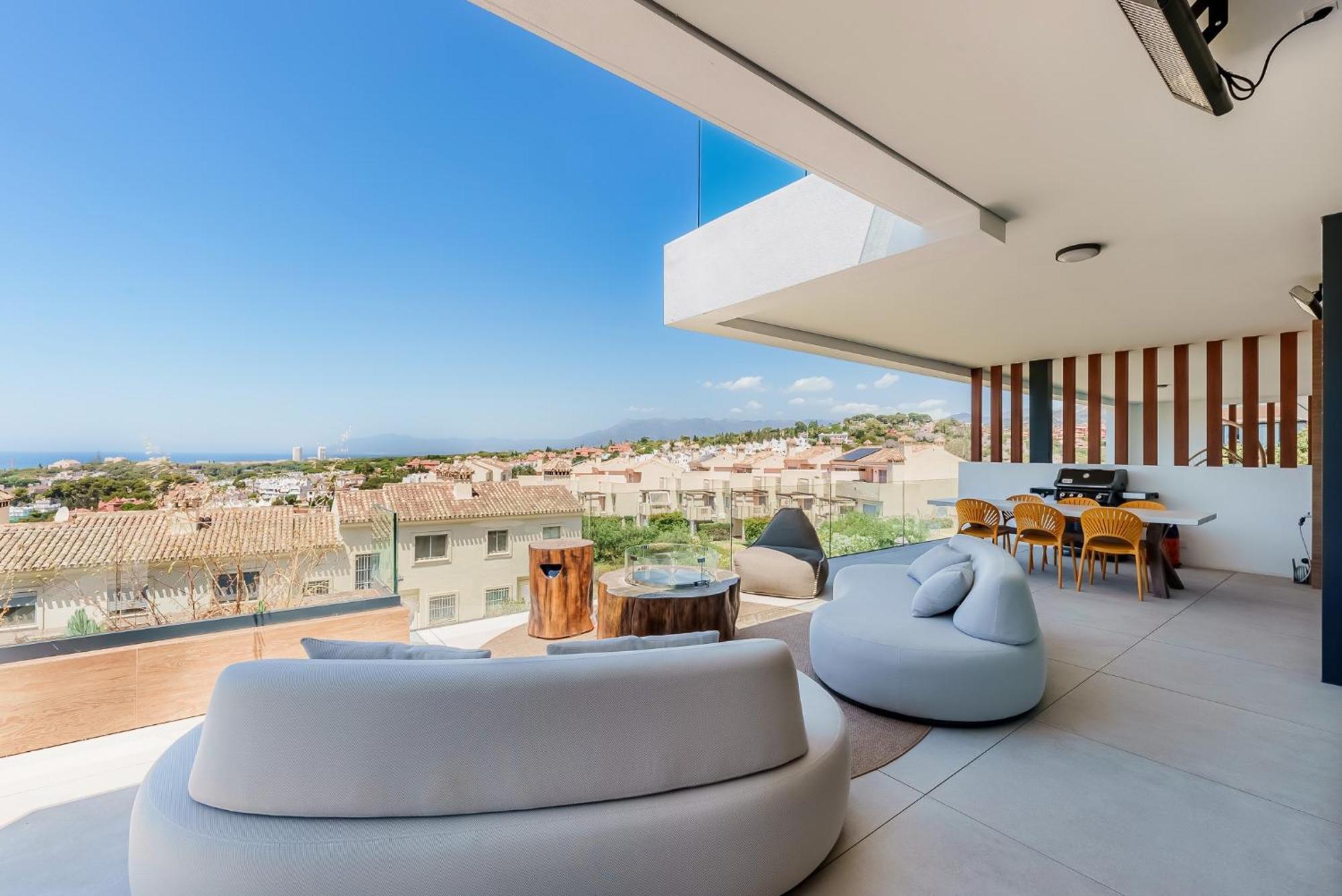 Lägenhet Vida - Luxury Panorama Seaview Penthouse In Organic-boho Design With Pool, Gym, *